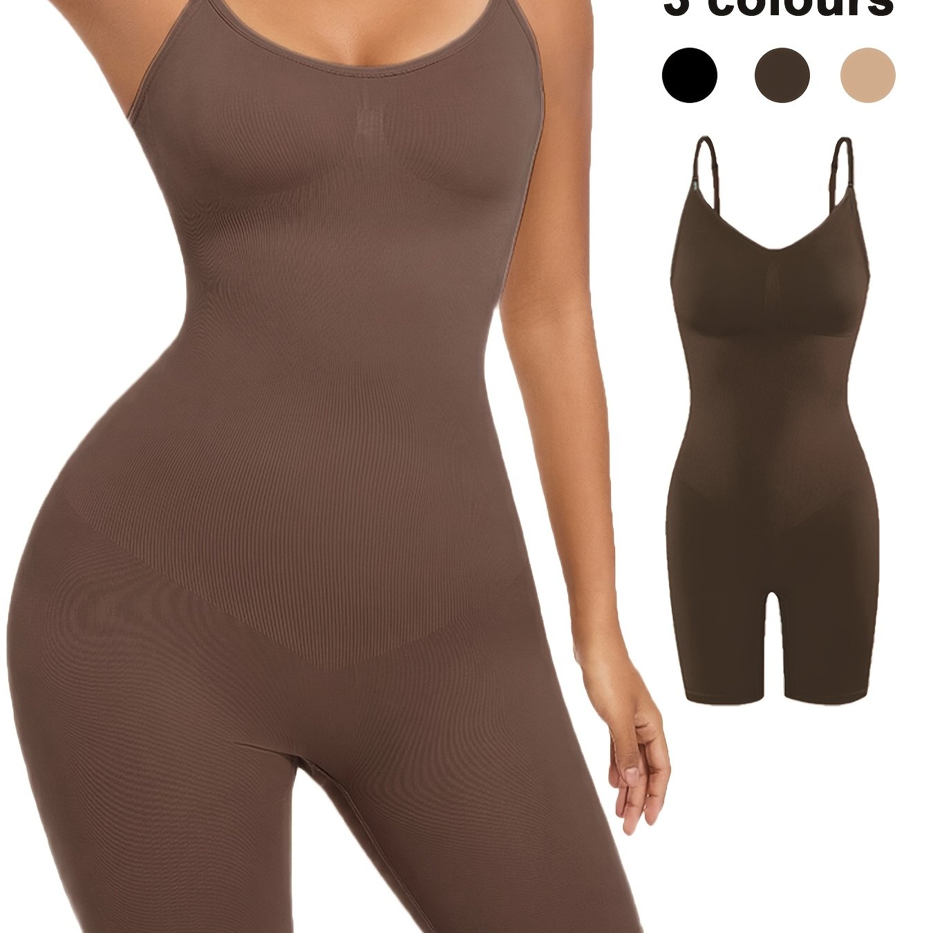 Body shaper tightens abdomen, slims figure, lifts arms, supports waist and bust.