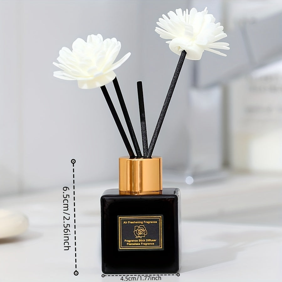 50ml Flameless Air Freshener Diffuser - Classic Scent Options, Glass Bottle, Electricity-Free