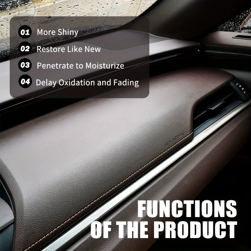 1pc JB-XPCS Car Interior Coating for plastic & faux leather restoration, delays oxidation and fading, with upholstery care.