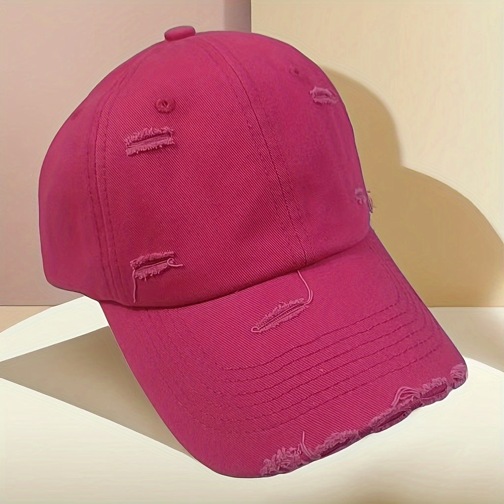 Stylish baseball cap with breathability and sun protection, suitable for both women and men