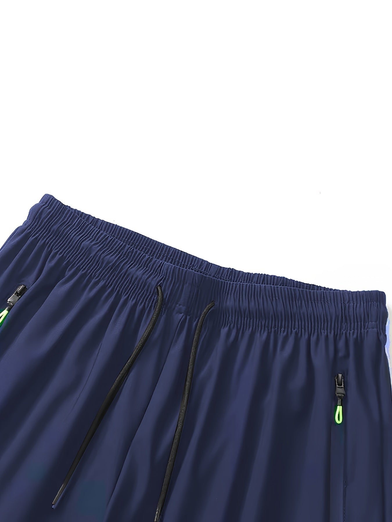 Quick drying men's shorts with elastic waist for summer workouts.