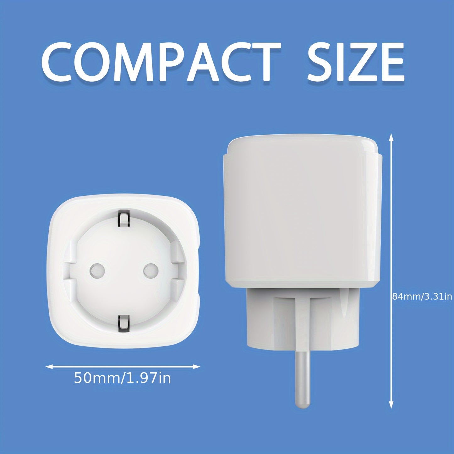 Wi-Fi Smart Plug with Energy Monitoring, Voice Control, Remote Control, Timer, Schedule, Group Control, and support for Alexa & Google.