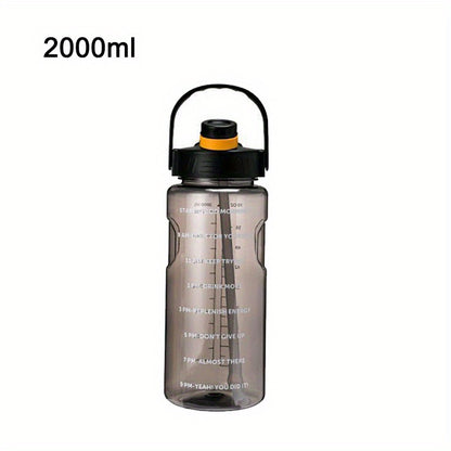 Large clear plastic water bottles for sports and outdoor activities, ideal birthday gifts, available in sizes 50.7oz, 67.6oz, and 101.4oz.