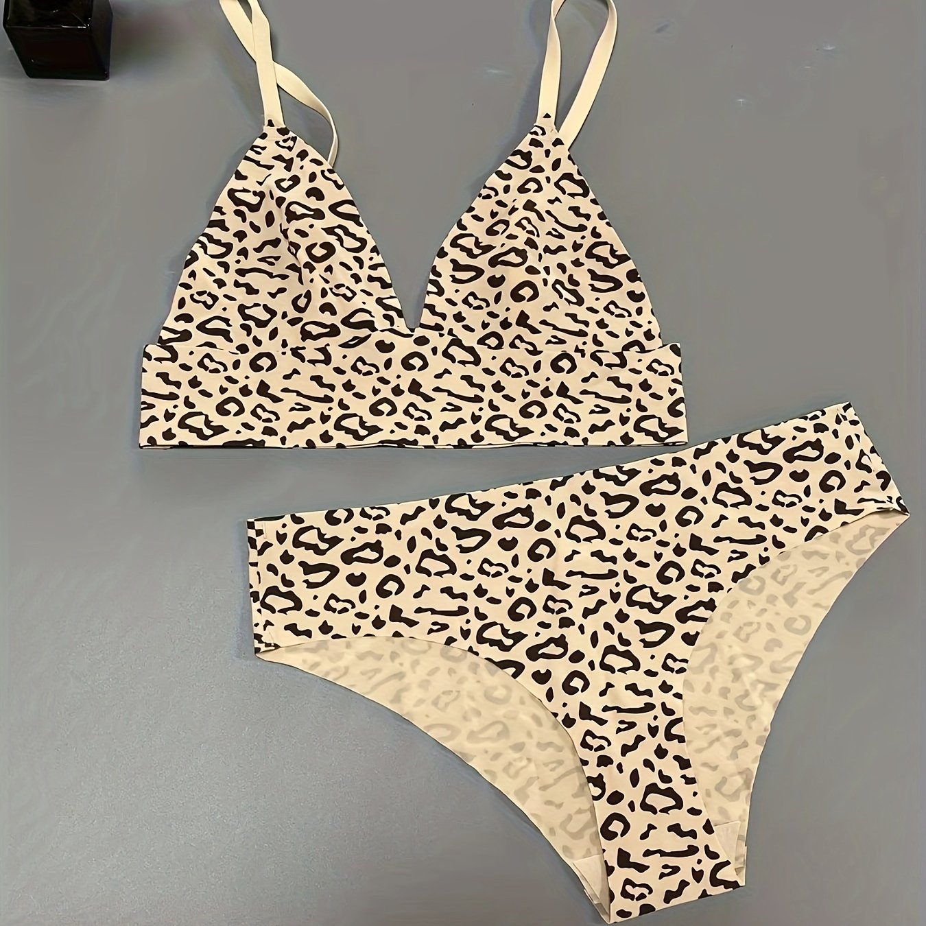 Leopard Seamless Bra Set