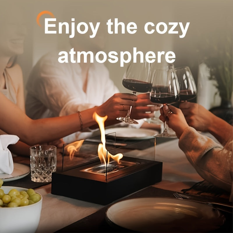 Portable outdoor alcohol fireplace lamp, perfect for creating a cozy atmosphere in your courtyard. Made from high-quality materials, this durable lamp is easy to use and adds a beautiful touch to any outdoor space with its real fire.