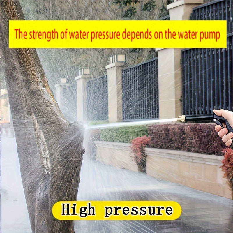 Multipurpose high-pressure car wash sprayer with a garden hose nozzle - perfect for cleaning outdoor areas, yards, and homes.