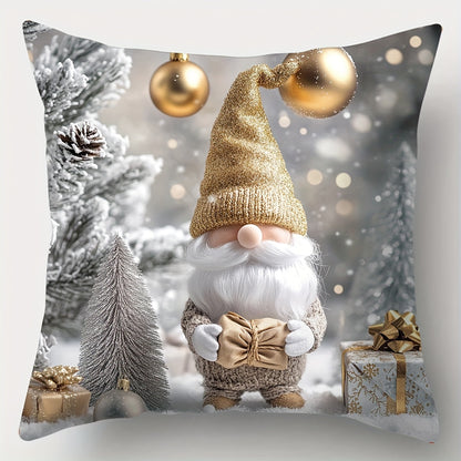 4-piece pillowcase set with Christmas themes, 45.01*45.01 cm. Perfect for room, living room, or sofa decoration. Pillow core not included.