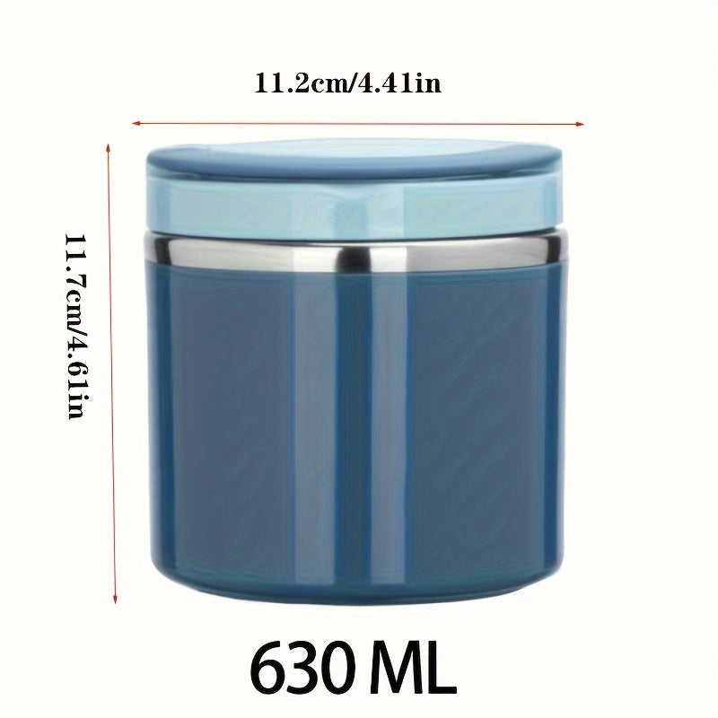 Large Capacity Stainless Steel Insulated Lunch Jar - Reusable Food Container Perfect for Soup & Breakfast, Great for School, College, and Office.