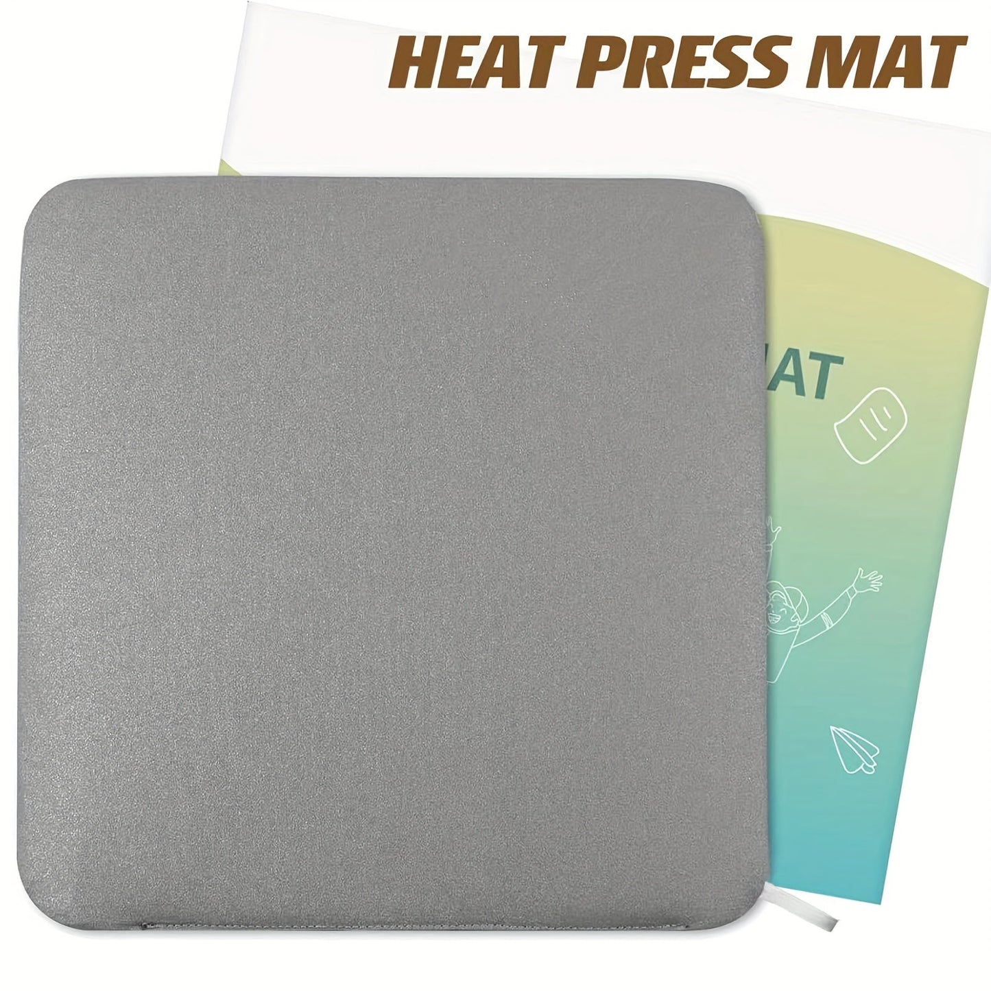 Fireproof Heat Press Mat for Cricut Easypress/Easypress 2 & HTV Craft Vinyl Projects - Protective Double-Sided Resistant Mat for Ironing Insulation Transfer