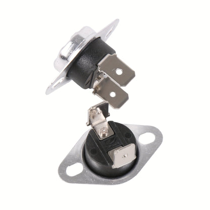 Two to three sets of dryer heater fuse thermistors DC47-00016A, comes in a pack of two, made of aluminum material. Ideal for cooking appliances, kitchen, and restaurant accessories.