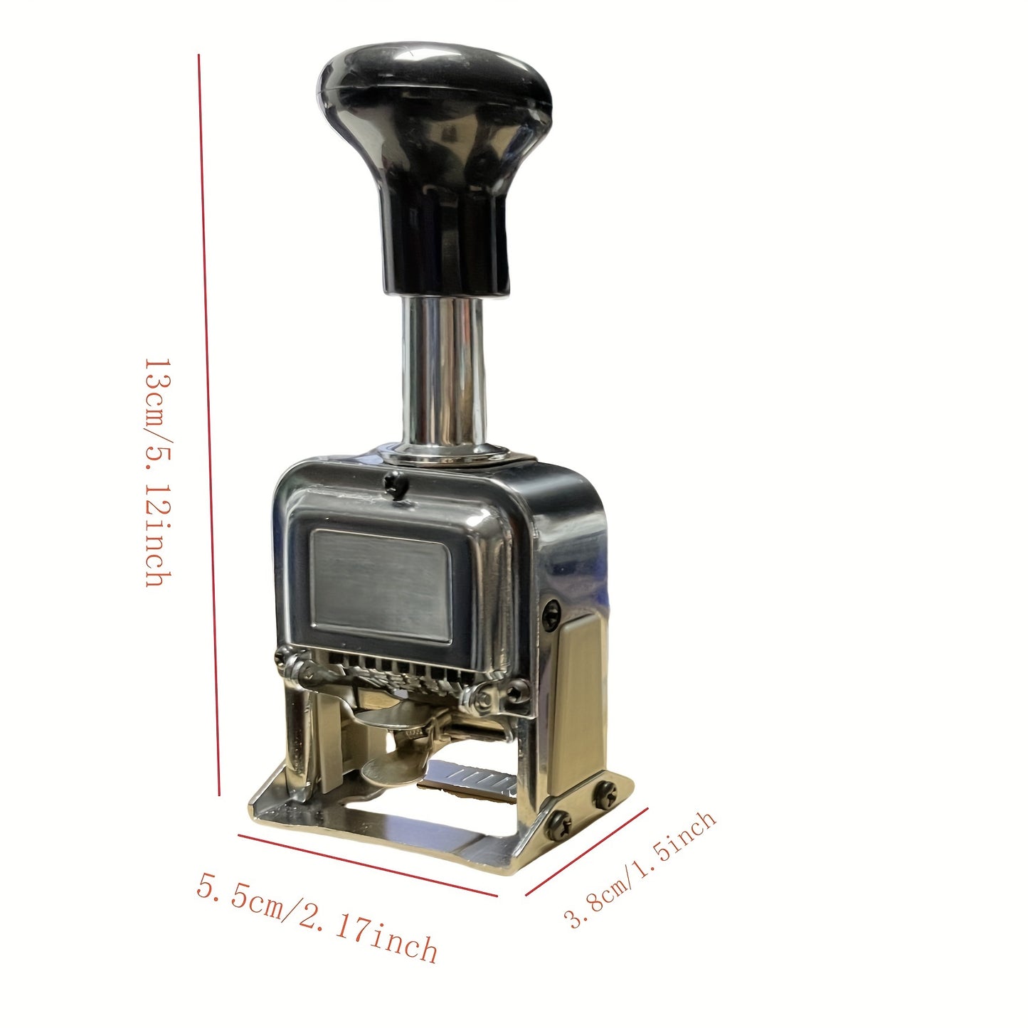 6 Position Digital Stamp for Office, Automatic Numbering Machine with Number Coding Page Chapter Feature