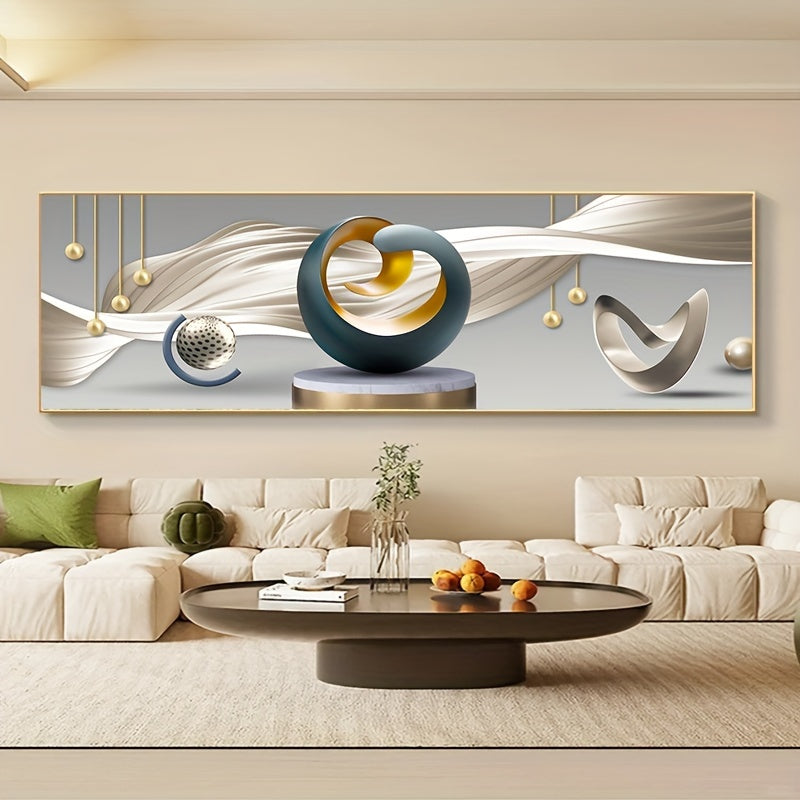 Modern Abstract Line Canvas Poster - Ideal for Bedroom, Living Room, Corridor - Winter Wall Decor and Room Decoration.