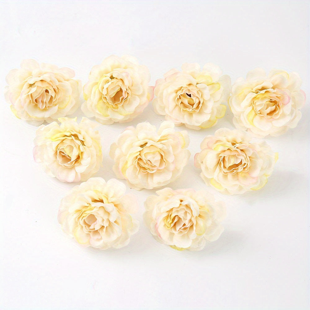 10/20pcs Multi-layer Rose Head Flower - Artificial DIY Wreath Material for Weddings and Home Decor