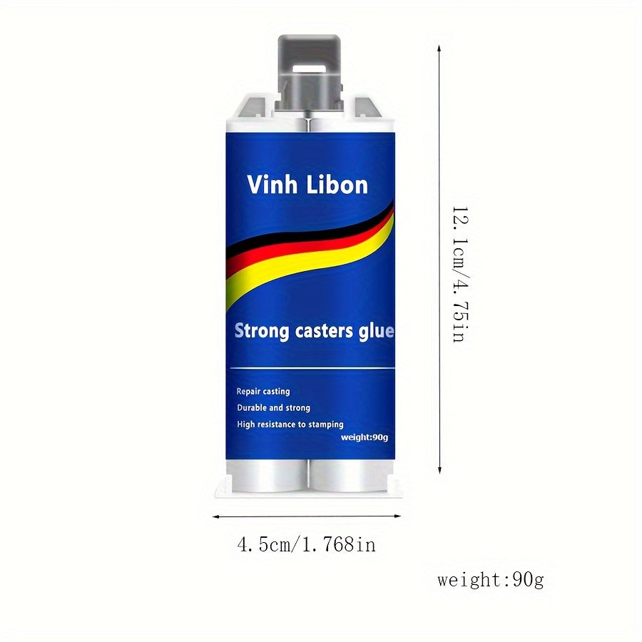 90g High-Temperature Resistant AB Epoxy Glue for Metal Repairs - Strong Adhesive for Various Metal Surfaces and Pipe Leaks