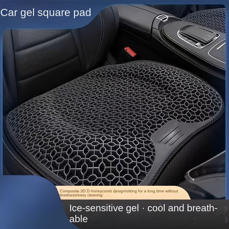 Gel seat cushion with honeycomb design for cool, comfortable and supportive seating