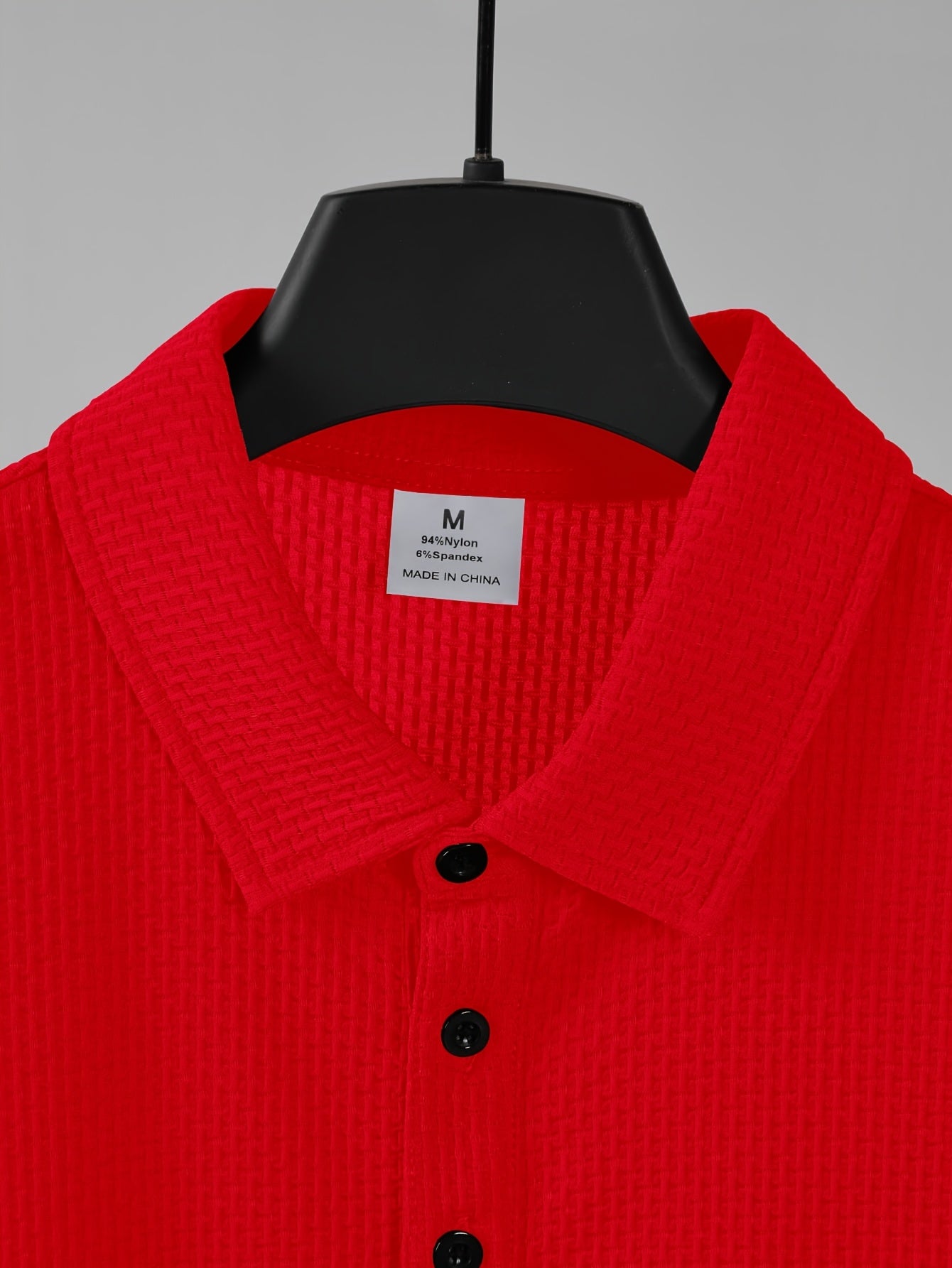 Men's Quick-Dry Nylon Shirt - Logoed, Breathable and Moisture-Wicking for Golf, Gym, and Casual Wear.