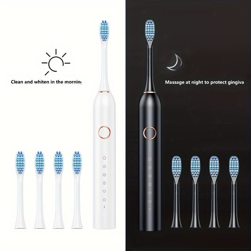 Sonic Electric Toothbrush for Adults with Whitening and Rechargeable features, suitable for couples.