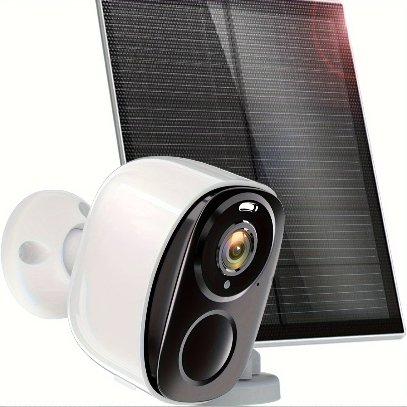 2K battery-powered WiFi security camera with PIR motion detection, two-way audio, night vision, and cloud/SD storage.