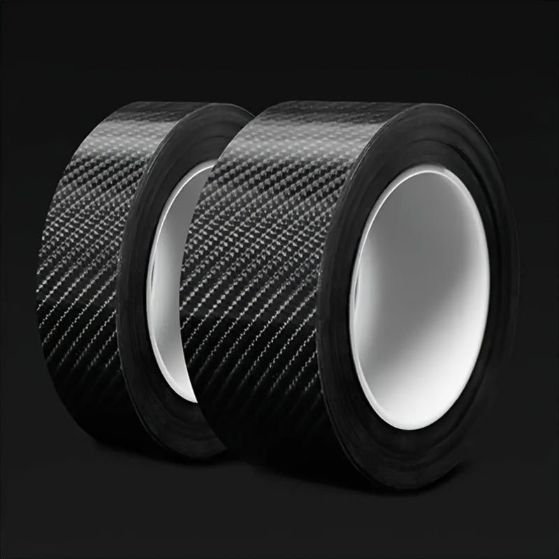 5D Carbon Fiber Car Door Entry Guard Strip - PET Material, Waterproof, Anti-Scratch Protection for Thresholds and Mirrors, 1pc 5*300cm