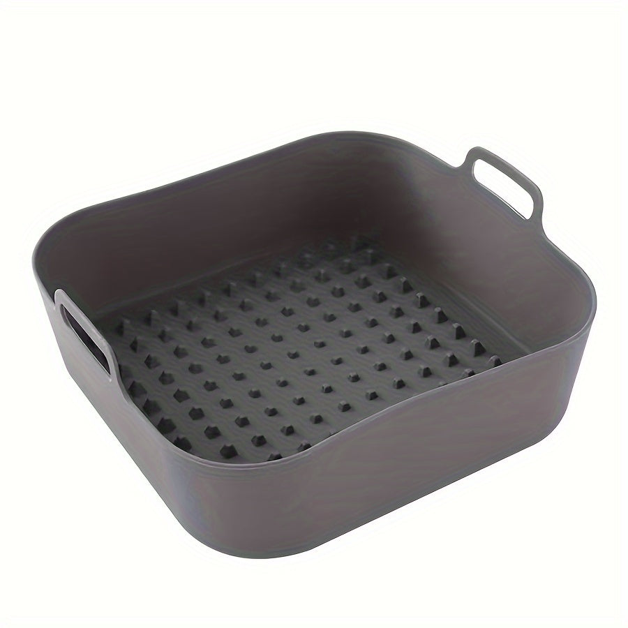 Square Silicone Air Fryer Basket: A versatile accessory for air fryer ovens, this reusable pot is a must-have for all your air frying needs.