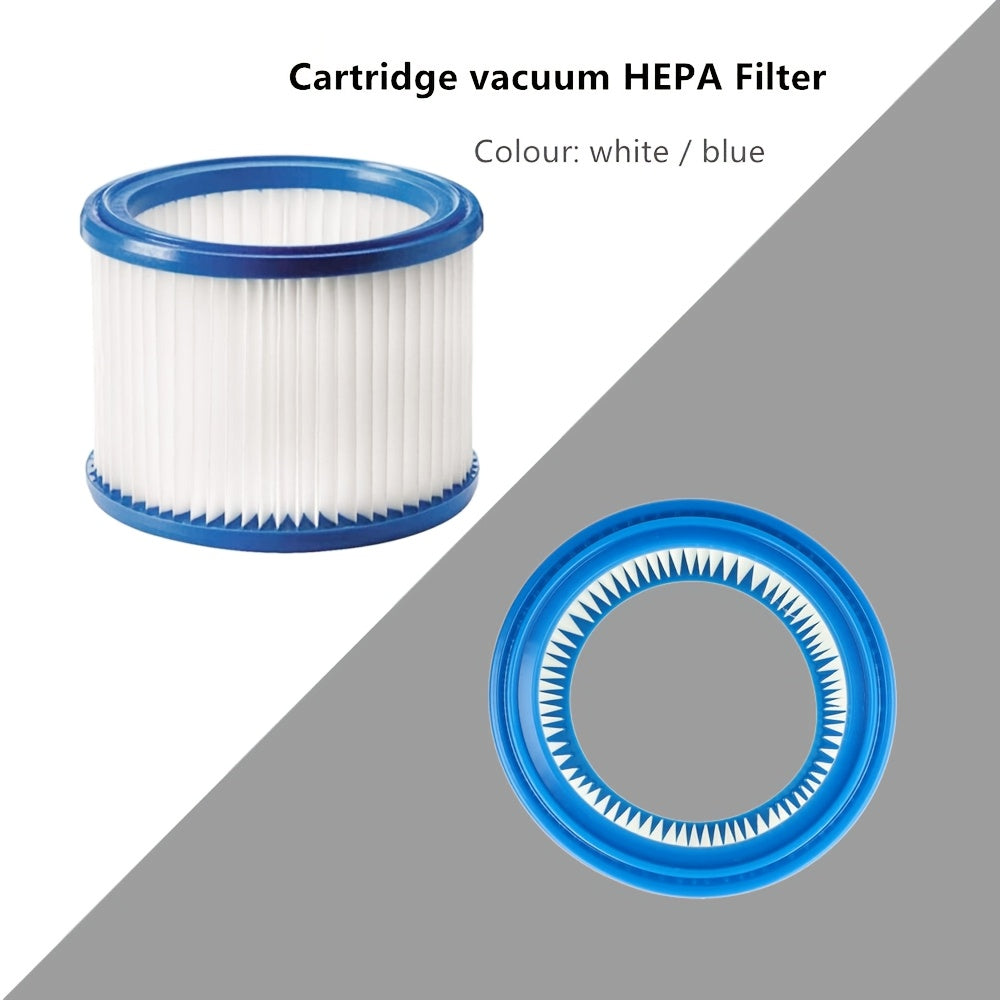 Replacement parts for the Festo SRM 45 LE-EC vacuum cleaner, including a high-quality rubber sealed 1-pack Festool compatible cartridge vacuum HEPA filter. The filter features pleated paper for enhanced filtration and a durable plastic frame.