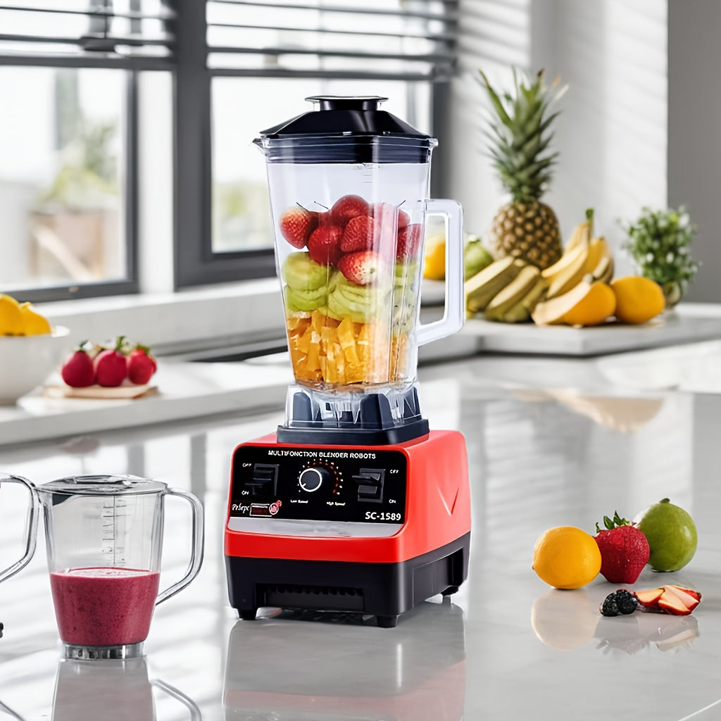 One-piece, High-Powered Blender Ideal for Home Use, Great for Creating Smoothies, Milk Tea, Juice, Shaved Ice, Fruit Juices, Soy Milk, and Crushing Ice, Essential Kitchen Appliance