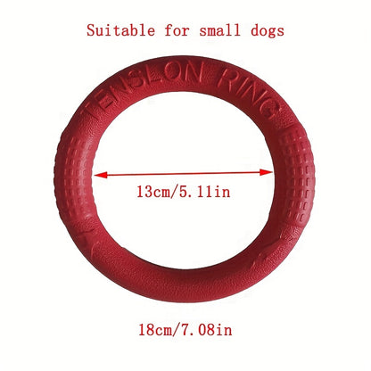 1 pc EVA Pet Flying Disc Chew Toy - Interactive training and teeth cleaning toy for dogs.