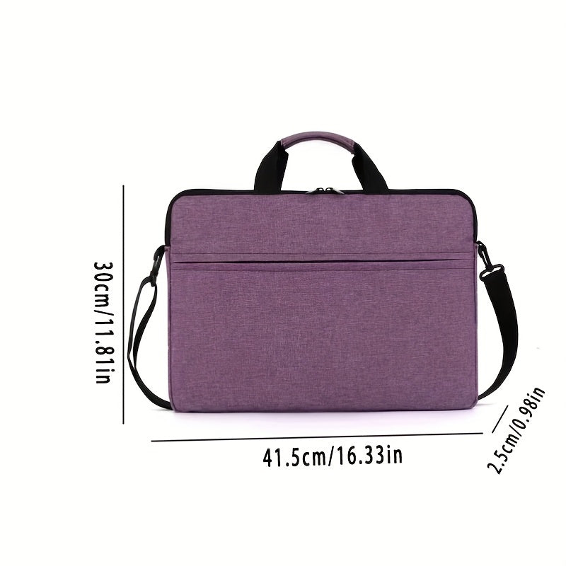 Spacious laptop messenger bag made of polyamide, featuring a durable briefcase design. Suitable for travel and work.