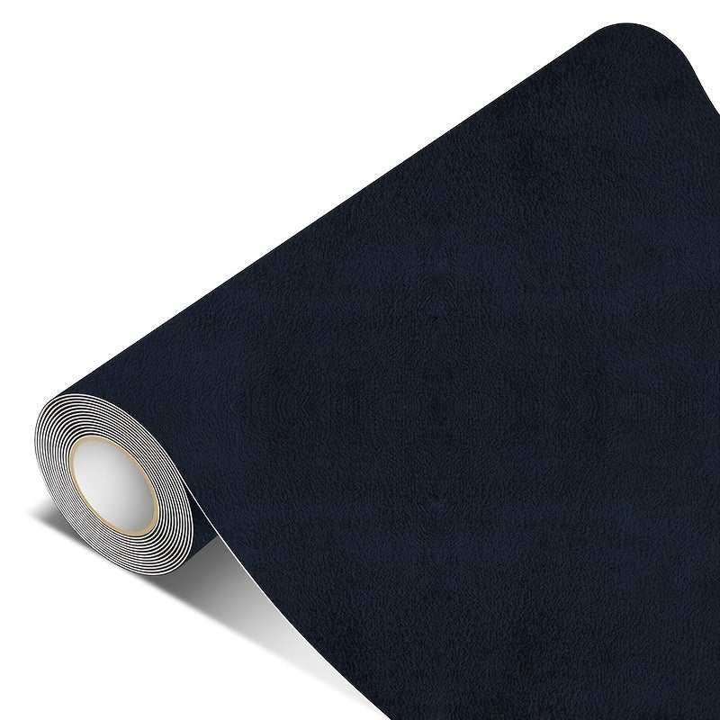 Soft gray suede material in a large self-adhesive velvet fabric sheet, perfect for car interior makeovers and DIY craft projects. Luxurious texture with a plush surface, ideal for