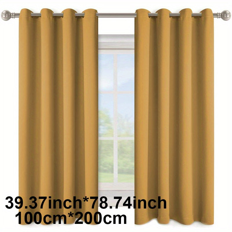 Enhance your space with this 1-panel blackout curtain in solid black color, designed to insulate against heat and cold, darken the room, and reduce incoming light. Perfect for adding style and functionality to your study, bedroom, kitchen, or living room