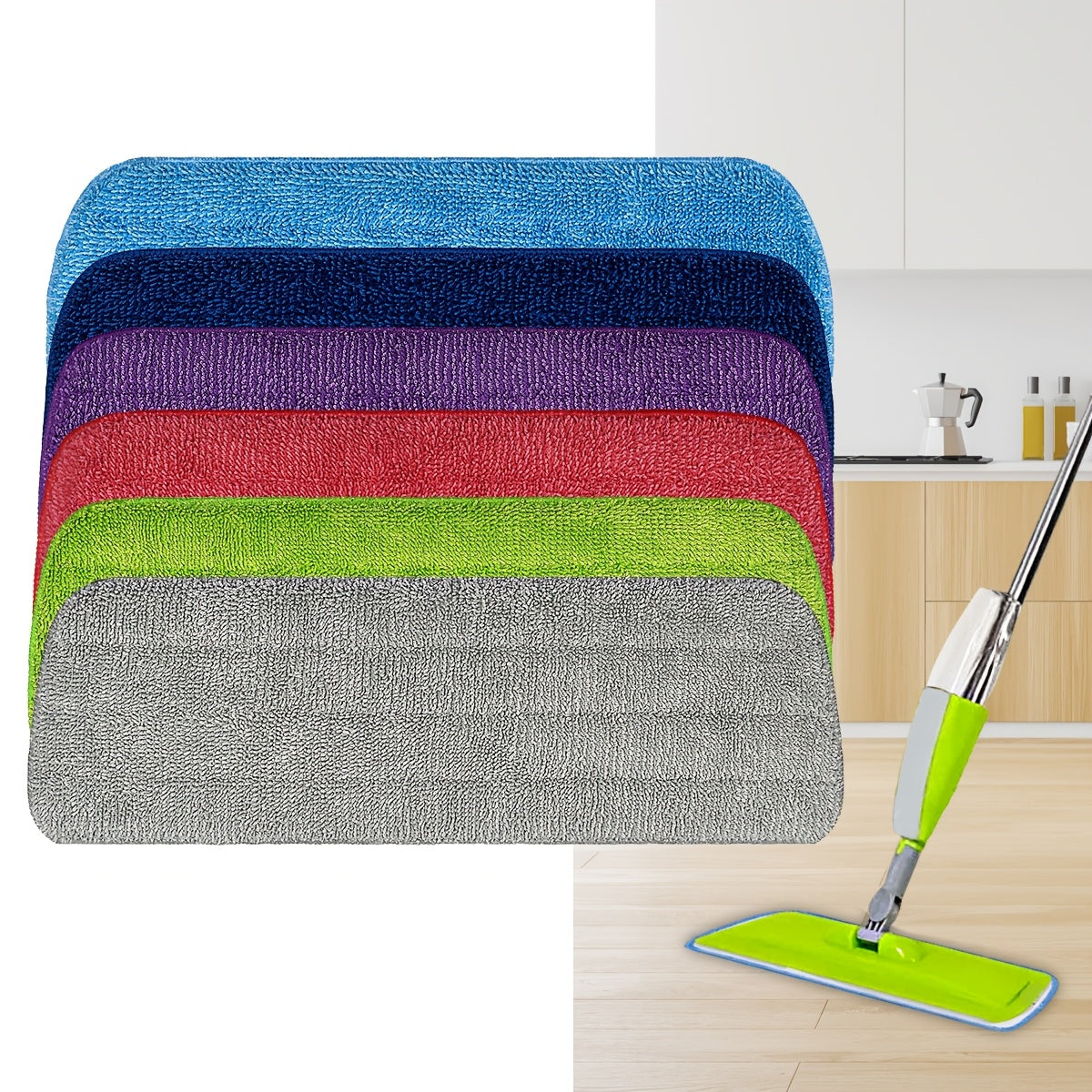 Get your hands on these durable microfiber pads designed to be used as replacements for spray mops. They are reusable, washable, and perfect for cleaning hardwood floors. These pads are compatible with most spray mop models and come in a variety of