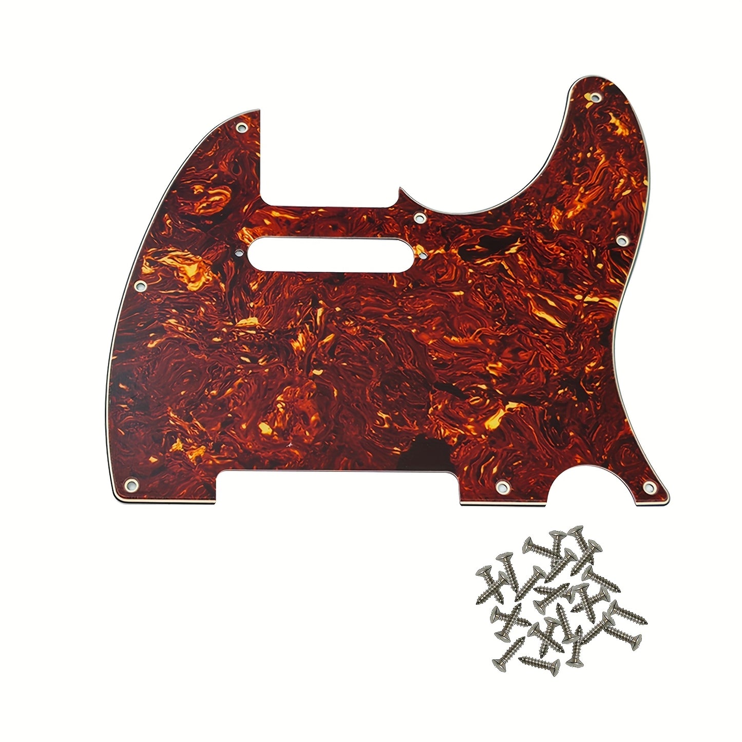 8-hole guard plate for standard FD TL modern style electric guitars, with multiple colors and installation screws included.