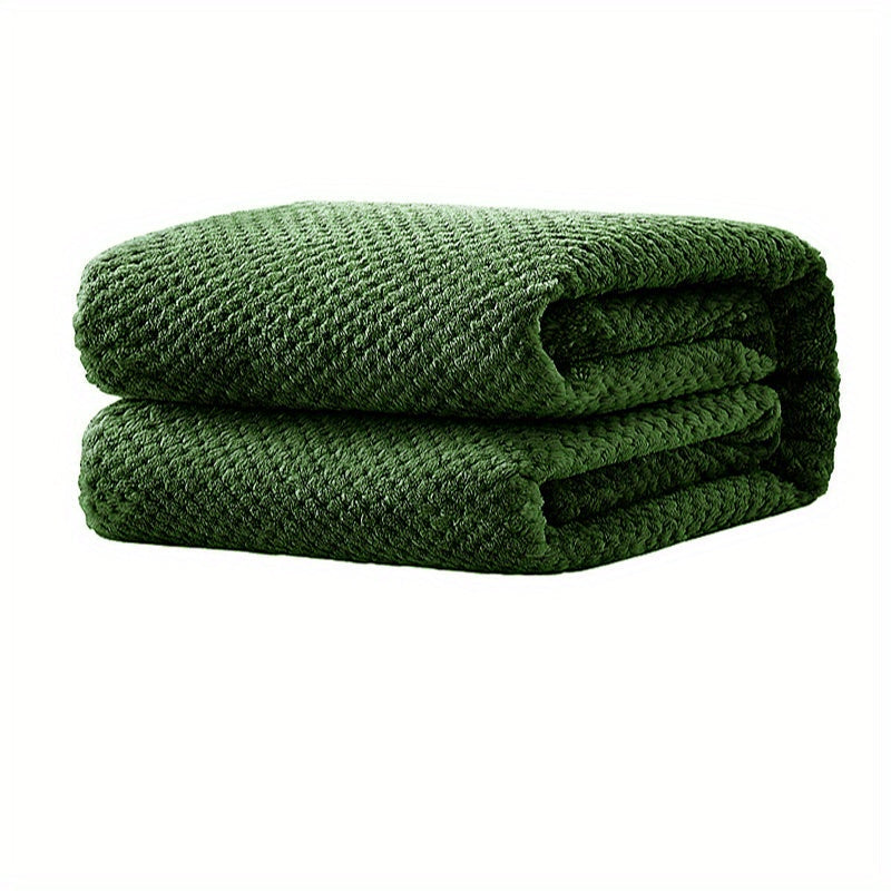 Soft and Cozy Solid Color Blanket perfect for a Comfortable Nap, Relaxing on the Couch, Keeping Warm on the Sofa, Office, Bed, Camping, or Traveling