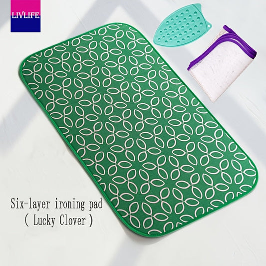 Set of 3 Portable Ironing Mats - Resistant to High Temperatures, Foldable and Waterproof, with Heat Insulation for Travel or Home Use - Extra-Large and Thickened Design with Bonus Iron Rest Pad and Garment Protector