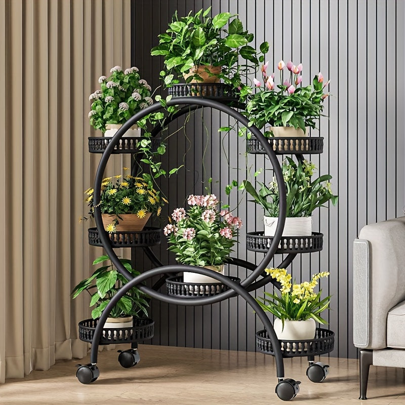 Popular European style multi-layer flower stand for living room and balcony, suitable for indoor use.