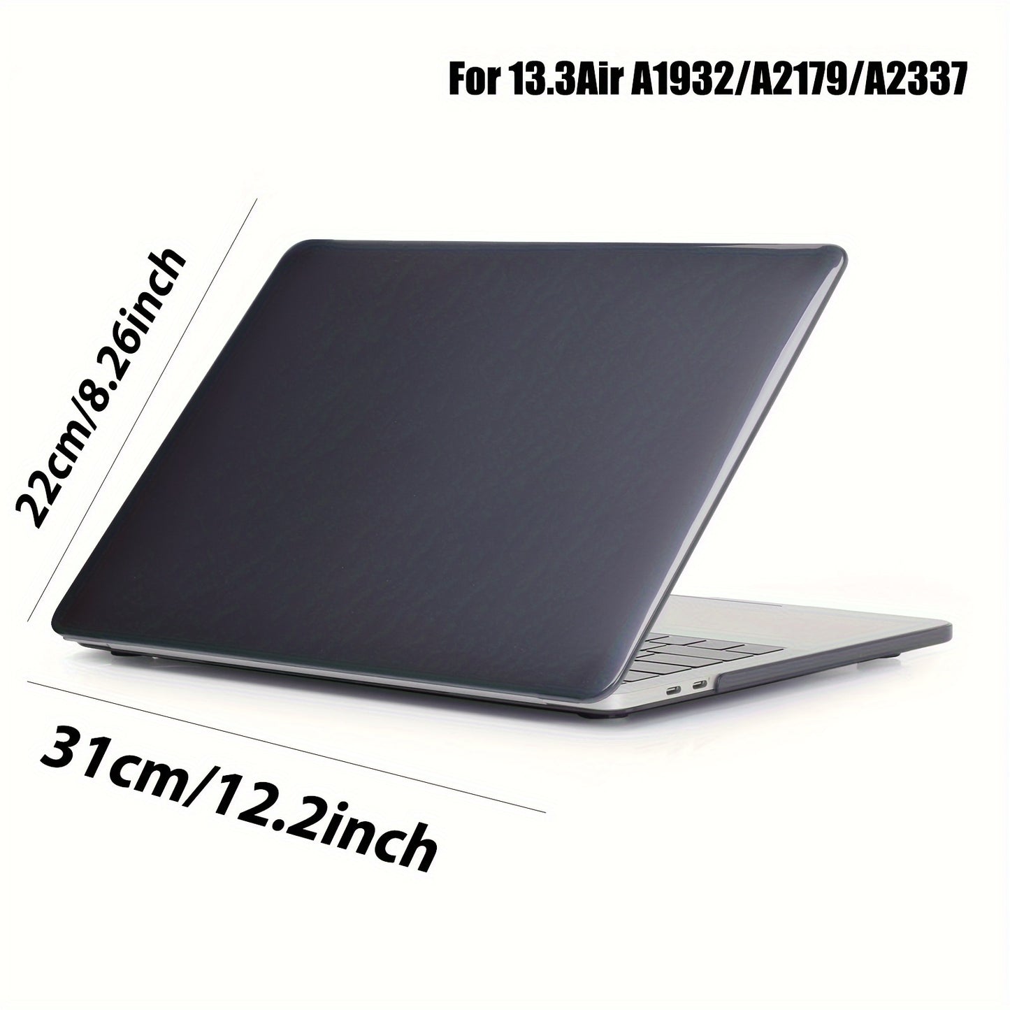 Protective case for MacBook Air/Pro, with non-slip pad and waterproof/dust-proof features. Fits models A2485, A2780, A2681, A2337, A2338.