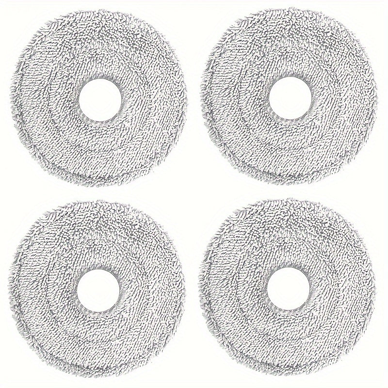 Get 4 high-quality microfiber mop pads that are super absorbent and compatible with Dreame Robot Vacuums such as L10s Pro, X30, X40, and more. These pads are washable and reusable, making them a great addition to your floor cleaning accessories. They are