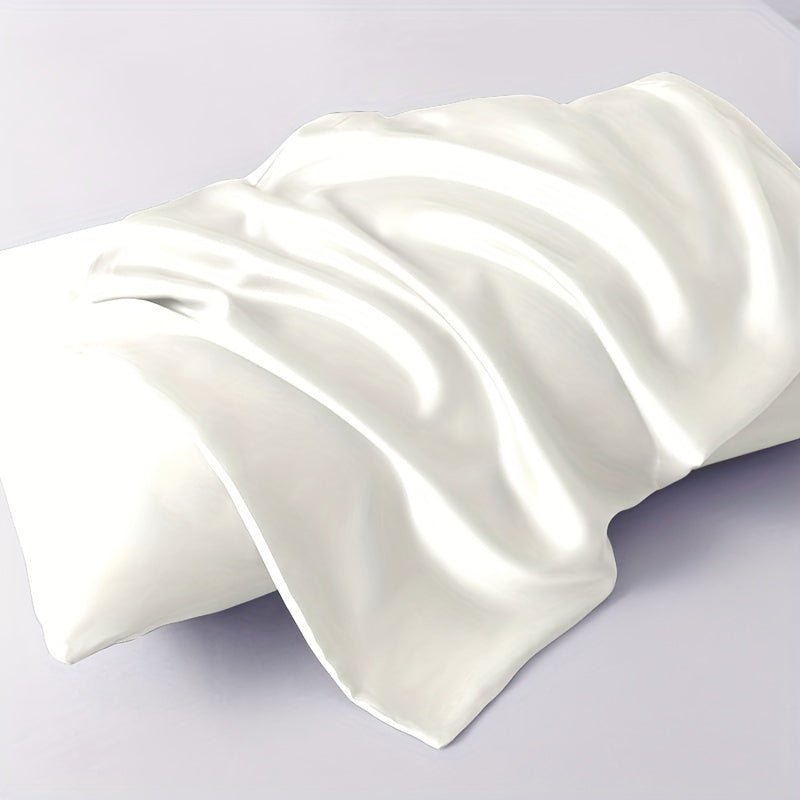 Upgrade your bedroom or living room sofa with a luxurious Soft Satin Pillowcase - Pillow insert not included. Enhance both comfort and style with this chic addition.