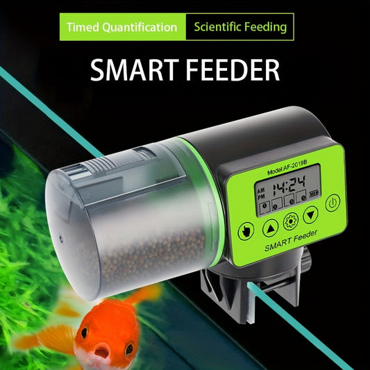 1pc/2/3pcs Fish Feeder, Automatic Smart Timer Feeder for Fish Tank, Large-capacity with batteries not included.