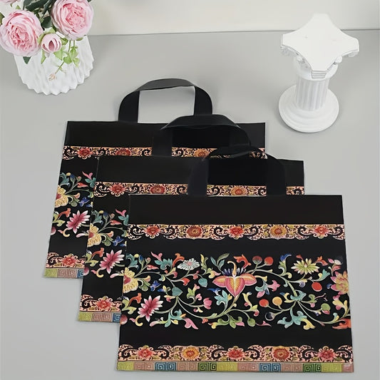 Black Mandala Flower Tote Bag, versatile for various occasions and purposes.