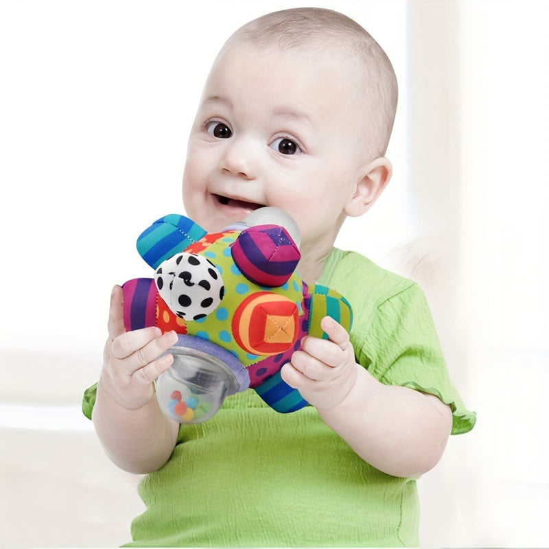 Baby Bomb Rattle Ball - Tactile Sensory Cloth Ball for Babies Ages 0-1 - Three-dimensional Hand Grab Toy for Halloween, Christmas, and Thanksgiving Gift.