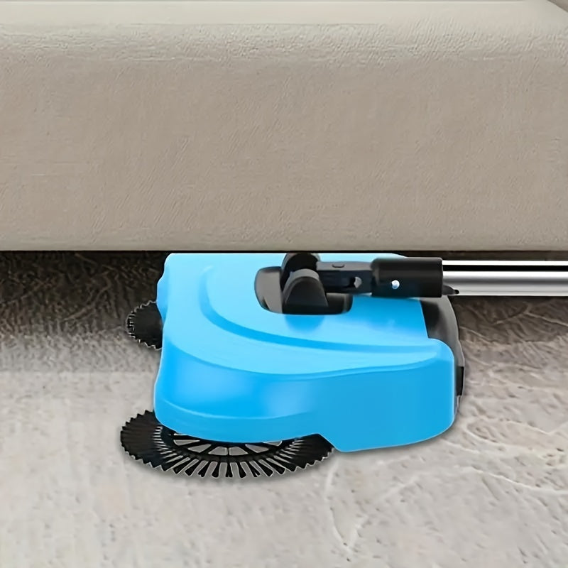 1 piece of a 3-in-1 Manual Broom Dustpan Mop Combo designed for hard floors that efficiently sweeps up pet hair and spills. This non-electric push sweeper comes with an extra cleaning cloth and is perfect for use in living rooms, bedrooms, bathrooms