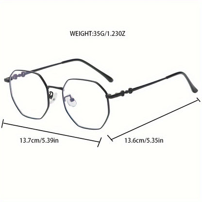 The 2023 stylish eyeglass frames can make your face appear smaller without makeup and can be customized with prescription lenses for nearsightedness. The cute and polygonal design of the