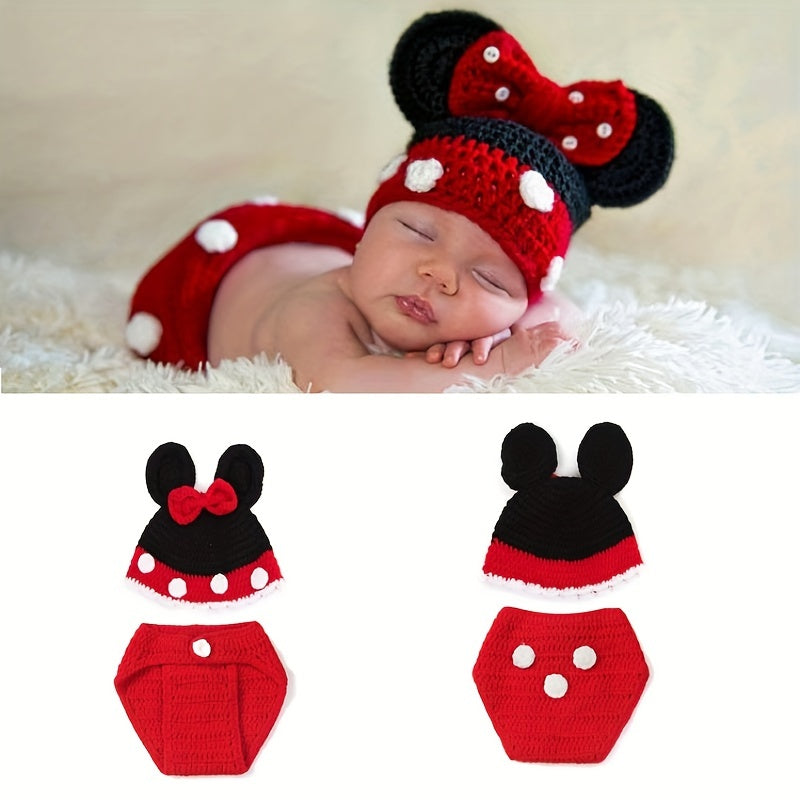 Charming Handcrafted Mouse Costume Set for Children - Ideal for Photo Sessions, Holiday Gifts for Christmas, Halloween, and Thanksgiving Day