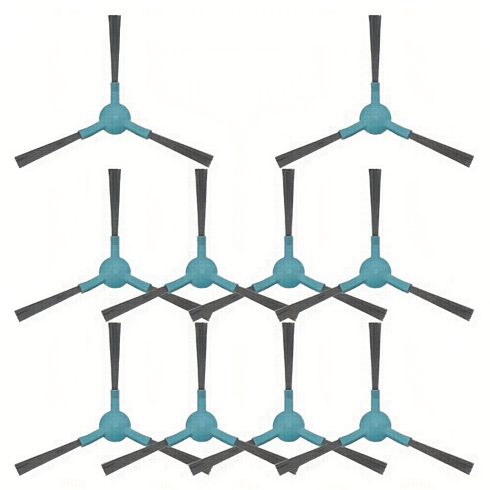 Набор из 10 боковых щеток для пылесоса Conga 2499 Ultra - высококачественные аксессуары, изготовленные из долговечного пластика, совместимые с насадками для пола