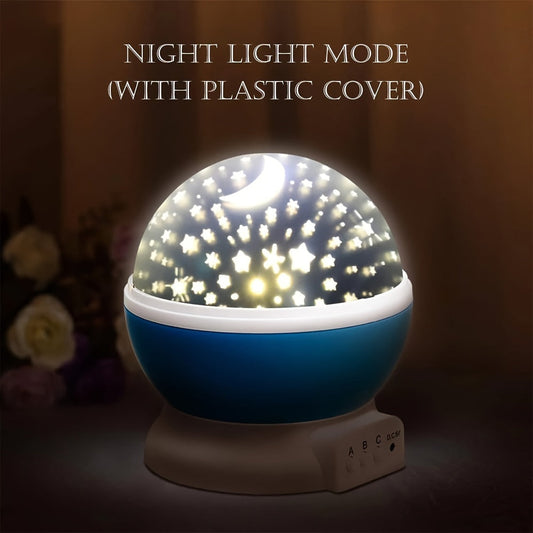 Experience the YETHKE Star and Moon Projector Night Light made for adults! This USB powered device features a 360-degree rotating RGB multi-color LED lighting fixture with 13 color changing modes. Create a romantic nebula room decor without the need for