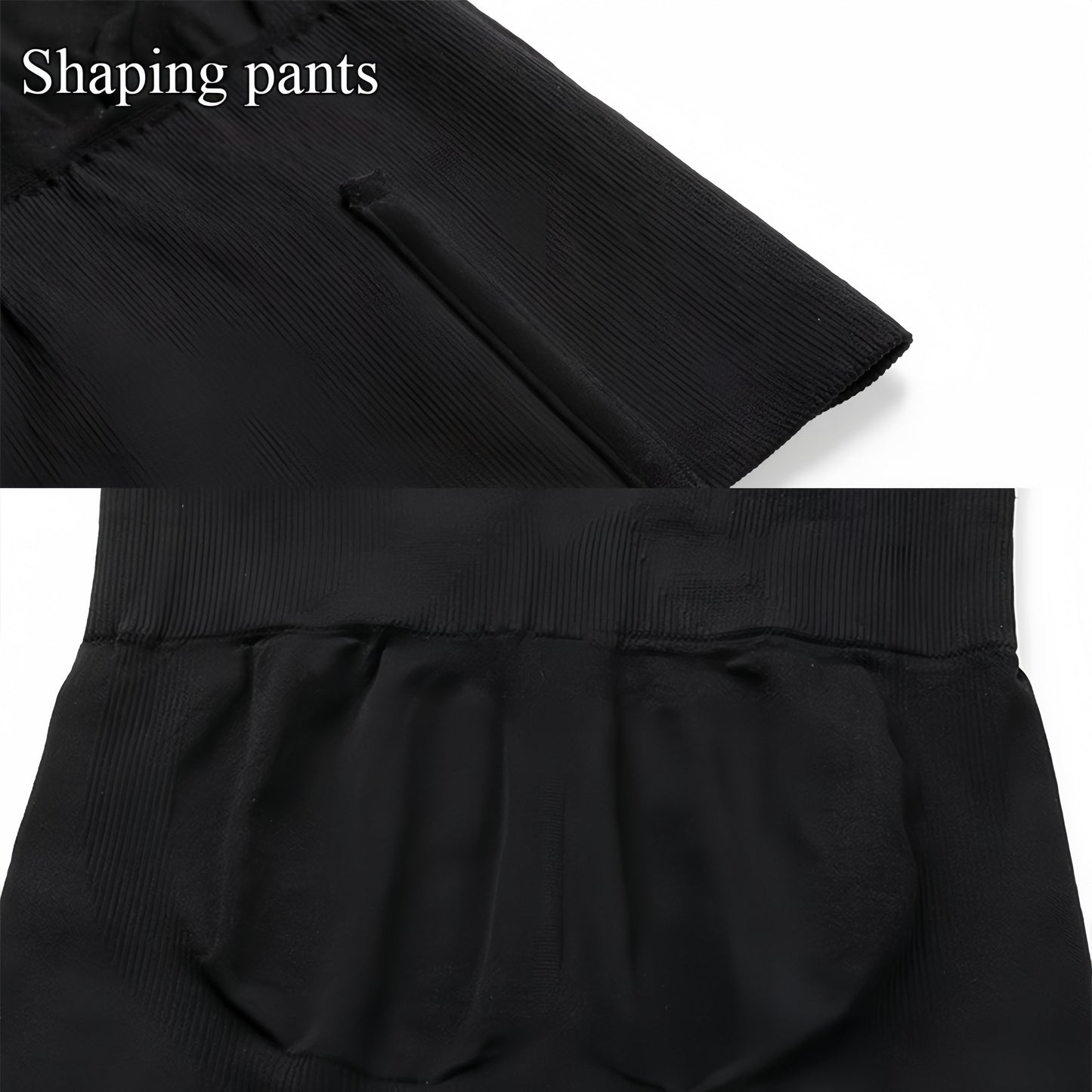 Seamless and comfortable high-waist shapewear shorts for women in black or beige. Features tummy control, butt lifting, ribbed texture, and postpartum support. Ideal for fitness or everyday