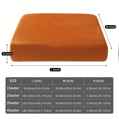 Soft, non-slip velvet sofa slipcover protects furniture and enhances home decor.