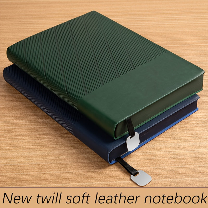 Thick faux leather A5 office notebook with pattern