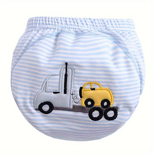 Soft Cotton Training Pants Set of 3 - Reusable & Washable Cloth Diapers in Various Colors